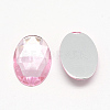 Acrylic Rhinestone Flat Back Cabochons X-GACR-Q011-13x18-06-2