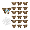 DIY Dome Alloy Butterfly Pendant Jewelry Making Kits DIY-PH0023-39AB-7