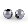 ABS Plastic Imitation Pearl European Beads X-MACR-R530-12mm-A50-1