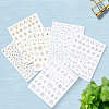 12Pcs 6 Styles Nail Art Stickers Decals FIND-SP0004-60-6