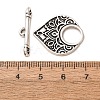 Brass Toggle Clasps KK-CJC6001-01A-AS-RS-5