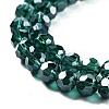 Electroplate Transparent Glass Beads Strands EGLA-A035-T6mm-A18-3