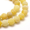 Frosted Natural Weathered Agate Beads Strands G-F367-6mm-11-5