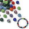 30Pcs Pave Disco Ball Beads RB-YW0001-14K-2