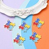Alloy Enamel Pendants ENAM-YW0002-39B-5