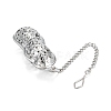 Tarnish Resistant Peanut Shape Tea Infuser AJEW-P091-07P-2