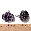 Natural & Synthetic Mixed Gemstone Copper Wire Wrapped Pendants G-K338-07P-4
