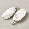 Natural Howlite Pendants GG-CBACB71-01P-19-2