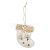 Wooden Pendant Decorations with Bell XMAS-PW0001-173E-1