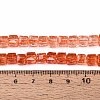 Crackle Transparent Glass Beads Strands GLAA-N062-6mm-10-4