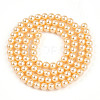 Baking Paint Pearlized Glass Pearl Bead Strands HY-N002-4mm-A09-3