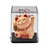 Plastic Solar Powered Japanese Lucky Cat Figurines LS-DJEW-K023-01B-1