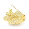 Camellia Flower Shape Alloy Brooch LS-JEWB-U006-15LG-2