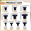 100Pcs 10 Styles Silicone Hole Plugs AJEW-NB0007-79-2