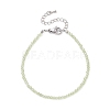 Natural Olive Quartz Round Beaded Bracelets BJEW-JB09390-04-1