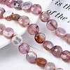 Natural Fire Crackle Agate Beads Strands X-G-S359-372-4