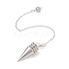 Brass Cone Dowsing Pendulum Pendants HJEW-G020-01-3