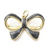Brass Enamel Pendants KK-Q029-05G-02-1