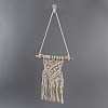 Cotton Cord Macrame Woven Wall Hanging HJEW-C010-04-2