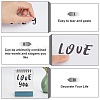 SUPERDANT 12 Sheets 2 Styles PVC Waterproof Self-Adhesive Number & Alphabet & Sign Stickers DIY-SD0001-53-5