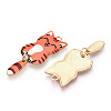 Alloy Enamel Pendants FIND-Q102-12G-2
