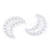 ABS Plastic Imitation Pearl Linking Rings OACR-T015-07-01-4