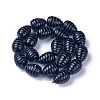 Natural Black Onyx Beads Strands G-G263-M4-06-2