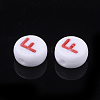 Initial Acrylic Beads X-OACR-E001-20F-2