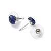 Natural Lapis Lazuli Stud Earrings for Women EJEW-E285-01P-01-3