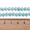 Dyed Transparent Crackle Glass Beads Strands GLAA-Q108-01A-A04-4