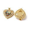 Golden Brass Pendants KK-L209-005G-04-2