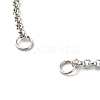 304 Stainless Steel Chain Bracelet Makings AJEW-JB00994-3