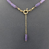 Matural Amethyst Cuboid Lariat & Y Necklaces for Women FS-WGAADEC-01-4