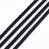 Braided Cowhide Leather Cord NWIR-N005-01G-4mm-4