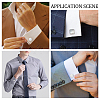 2 Pairs 2 Styles Natural Shell Cufflinks for Men FIND-WR0010-95-7