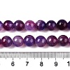 Dyed Natural White Jade Beads Strands G-T138-8mm-210-12-5