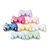 UV Plating Opaque Acrylic Beads X-MACR-K342-04-1