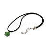 Synthetic Turquoise Pendant Necklace NJEW-JN04540-5