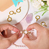 6Pcs Brass Twister Clasps FIND-CA0009-39-4