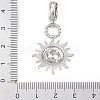 Brass Micro Pave Cubic Zirconia Pendants LS-KK-H518-01A-P-3