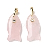 Natural Rose Quartz Pendants G-A297-01G-16-1