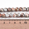Baking Paint Glass Beads Strands X-DGLA-N003-8mm-B05-4