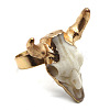 Adjustable Brass and Resin Cuff Rings FS-WG16216-05-1