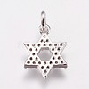Brass Micro Pave Cubic Zirconia Charms ZIRC-E145-56P-2
