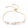 Adjustable Brass Slider Bracelets BJEW-JB05149-1