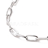 304 Stainless Steel Cable Chain Bracelet for Men Women BJEW-E031-05E-P-2