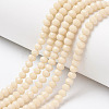 Opaque Solid Color Glass Beads Strands EGLA-A034-P1mm-D05-1