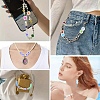 10Pcs Two Tone UV Plating Rainbow Iridescent Acrylic Beads TACR-YW0002-33B-6