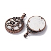 Synthetic Howlite Pendants G-A241-02R-04-2