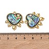 Natural Paua Shell Pendants SA-CBA11D7-22B-G-3